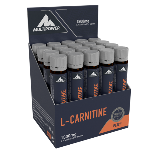 Imagen de L-Carnitina Líquida 20x25ml (100% ™Carnipure) - Melocotón Multipower