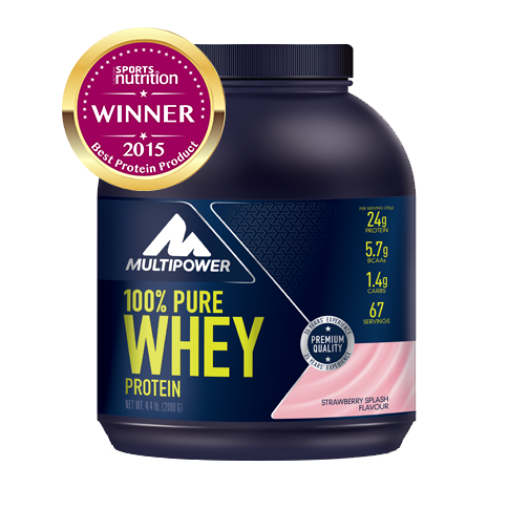 Imagen de 100% Pure Protein Whey - 2000g Fresa MPower