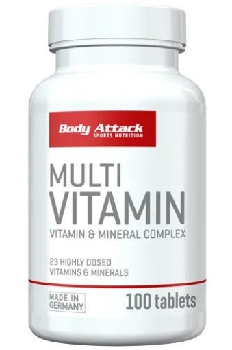 Imagen de MULTIVITAMINAS 100 TABLETAS BODY ATTACK