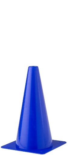 Imagen de Cono de entrenamiento de plástico 23 cm - Azul - Teamsport