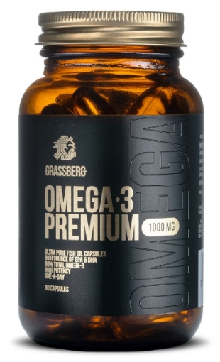 Imagen de Grassberg Omega 3 Premium 1000mg - 60 Cápsulas