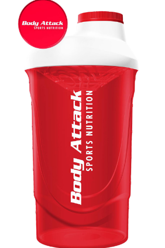 Imagen de AGITADOR ROJO-BLANCO 600 ML BODY ATTACK