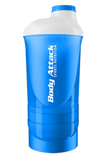 Imagen de SHAKER ALBASTRU-ALB 600 ML BODY ATTACK