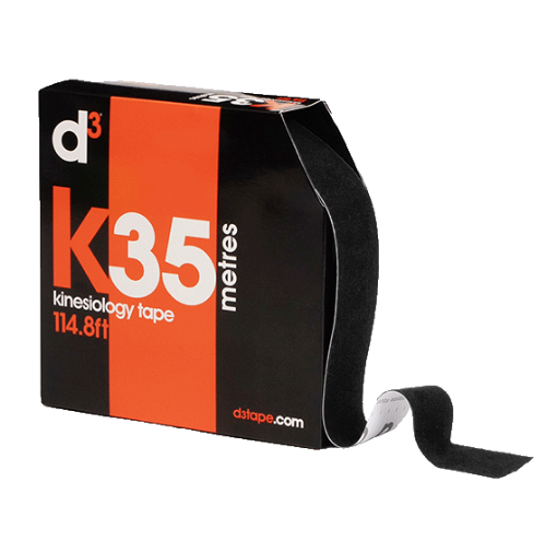 Imagen de K6.0 Cinta Kinesiológica Negra 5cm x 35m - d3Tape